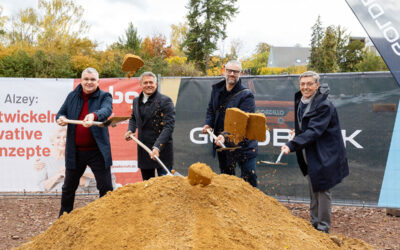 Spatenstich für den Neubau Wohnquartier Alte Stadtgärtnerei mit 28 geförderten Wohnungen