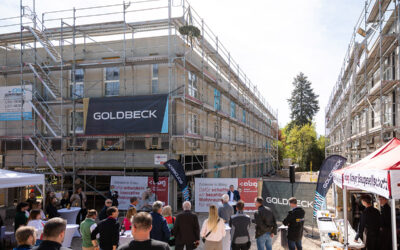 Richtfest an der Alten Stadtgärtnerei: 28 neue ABG-Wohnungen nehmen Gestalt an