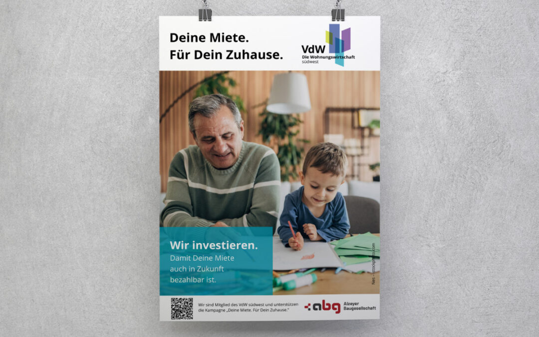 ABG unterstützt VdW-Kampagne „Deine Miete. Für Dein Zuhause.“