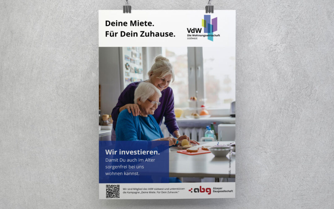 Auch im Alter gut zuhause – ein Thema der VdW-Kampagne